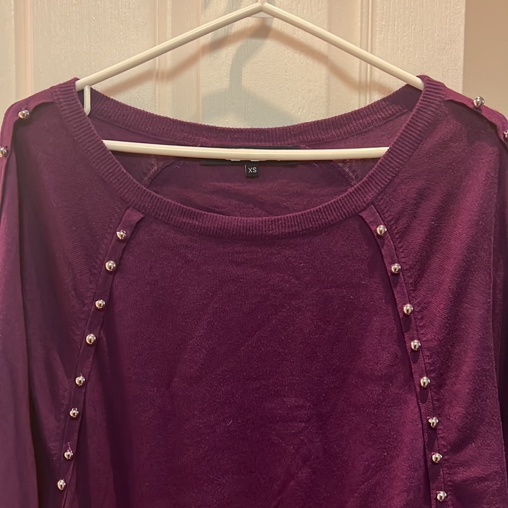 French Connection Purple Sweater - Picture 3 of 9